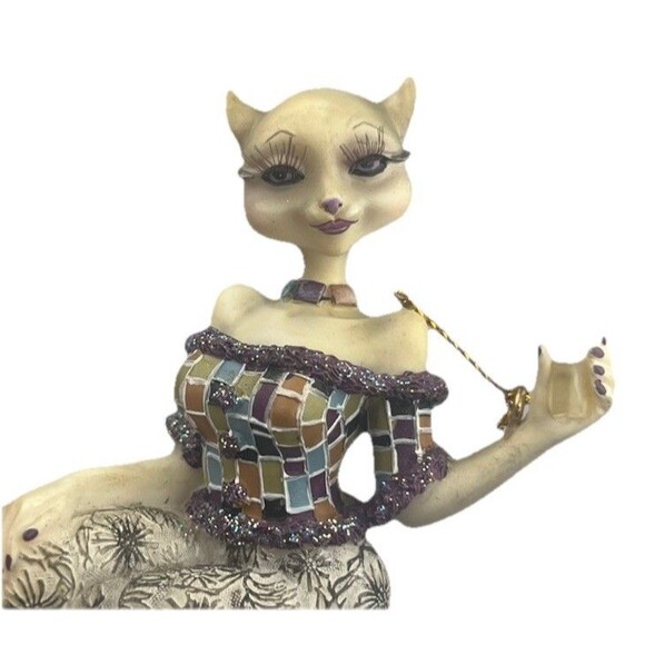 Alley Cats Margaret Le Van Lushus Martini Ornament Retired Collectible 3” Rare - Picture 3 of 11